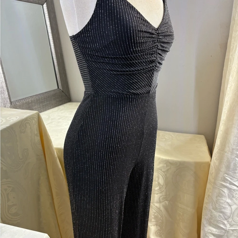 Love Squared Black Jumpsuit with Tapered Legs